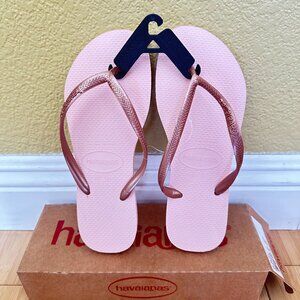 Havaianas Women's Slim Flip Flops: Rose Ballet